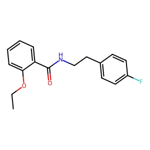2-ethoxy-N-[2-(4-fluorophenyl)ethyl]benzamide structure