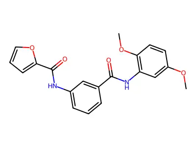 N-{3-[(2,5-dimethoxyanilino)carbonyl]phenyl}-2-furamide structure