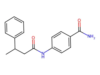 4-(3-Phenylbutanoylamino)benzamide structure