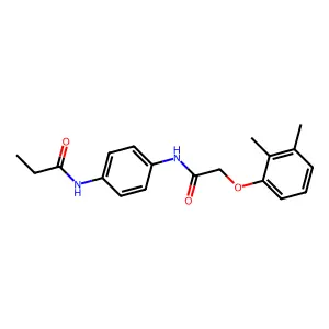 N-(4-{[(2,3-dimethylphenoxy)acetyl]amino}phenyl)propanamide structure