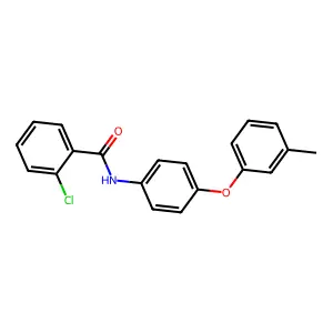 2-chloro-N-[4-(3-methylphenoxy)phenyl]benzamide structure
