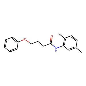 N-(2,5-dimethylphenyl)-4-phenoxybutanamide structure