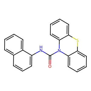 N-naphthalen-1-ylphenothiazine-10-carboxamide structure