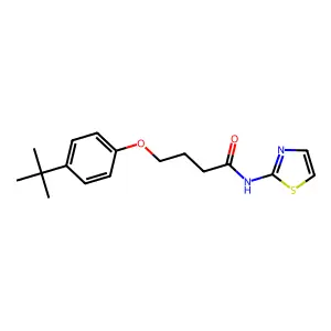 4-(4-tert-butylphenoxy)-N-(1,3-thiazol-2-yl)butanamide structure