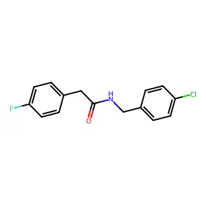 N-[(4-chlorophenyl)methyl]-2-(4-fluorophenyl)acetamide structure