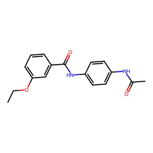 N-[4-(acetylamino)phenyl]-3-ethoxybenzamide structure