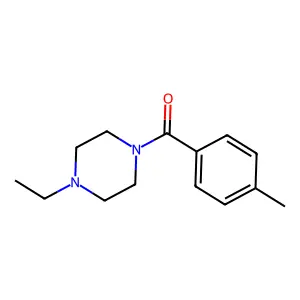 1-Ethyl-4-(4-methylbenzoyl)piperazine structure