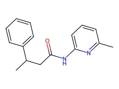 N-(6-methylpyridin-2-yl)-3-phenylbutanamide structure