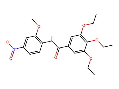 3,4,5-triethoxy-N-(2-methoxy-4-nitrophenyl)benzamide structure