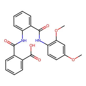2-[[2-[(2,4-dimethoxyphenyl)carbamoyl]phenyl]carbamoyl]benzoic Acid structure
