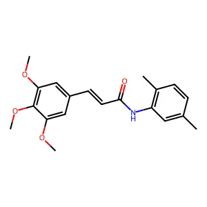 (E)-N-(2,5-dimethylphenyl)-3-(3,4,5-trimethoxyphenyl)prop-2-enamide structure