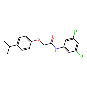 N-(3,5-dichlorophenyl)-2-(4-propan-2-ylphenoxy)acetamide structure