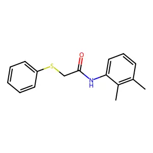 N-(2,3-dimethylphenyl)-2-phenylsulfanylacetamide structure