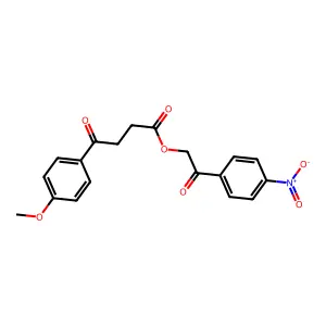 2-(4-Nitrophenyl)-2-oxoethyl 4-(4-methoxyphenyl)-4-oxobutanoate structure