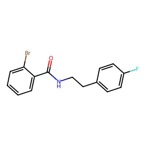 2-bromo-N-[2-(4-fluorophenyl)ethyl]benzamide structure