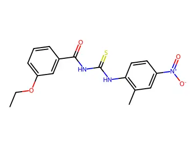 3-ethoxy-N-[(2-methyl-4-nitrophenyl)carbamothioyl]benzamide structure
