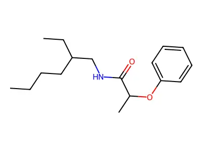 N-(2-ethylhexyl)-2-phenoxypropanamide structure