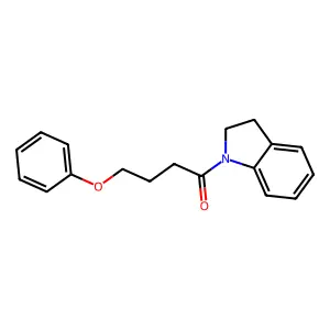 1-(2,3-Dihydroindol-1-yl)-4-phenoxybutan-1-one structure