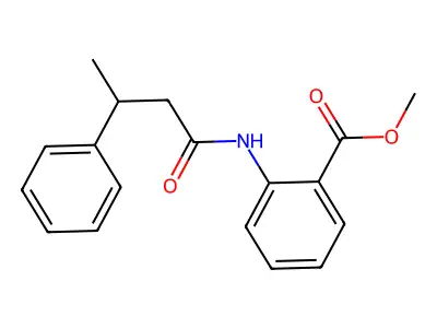 Methyl 2-[(3-phenylbutanoyl)amino]benzoate structure