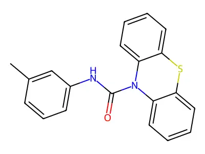N-(3-methylphenyl)phenothiazine-10-carboxamide structure