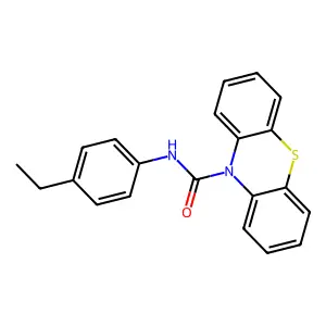 N-(4-ethylphenyl)-10H-phenothiazine-10-carboxamide structure