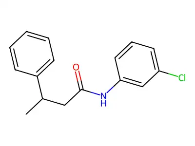 N-(3-chlorophenyl)-3-phenylbutanamide structure