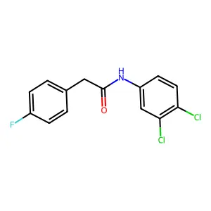 N-(3,4-dichlorophenyl)-2-(4-fluorophenyl)acetamide structure