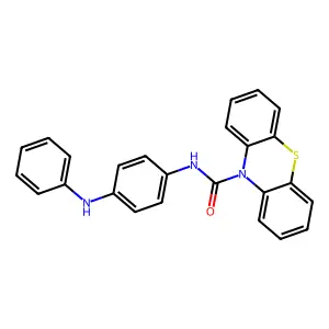 N-[4-(phenylamino)phenyl]-10H-phenothiazine-10-carboxamide structure