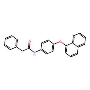 N-(4-naphthalen-1-yloxyphenyl)-2-phenylacetamide structure