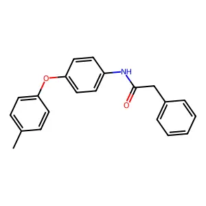 N-[4-(4-methylphenoxy)phenyl]-2-phenylacetamide structure