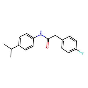 2-(4-fluorophenyl)-N-(4-isopropylphenyl)acetamide structure