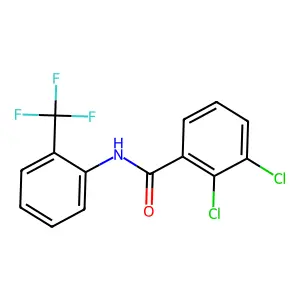2,3-dichloro-N-[2-(trifluoromethyl)phenyl]benzamide structure