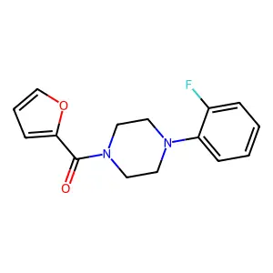 [4-(2-Fluorophenyl)piperazin-1-yl]-(furan-2-yl)methanone structure