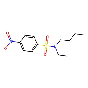 N-butyl-N-ethyl-4-nitrobenzenesulfonamide structure
