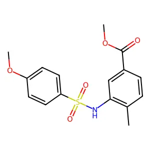 Methyl 3-{[(4-methoxyphenyl)sulfonyl]amino}-4-methylbenzoate structure