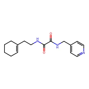 N1-(2-(cyclohex-1-en-1-yl)ethyl)-N2-(pyridin-4-ylmethyl)oxalamide structure