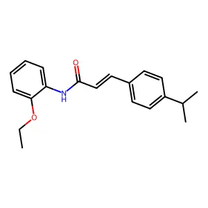 (E)-N-(2-ethoxyphenyl)-3-(4-propan-2-ylphenyl)prop-2-enamide structure