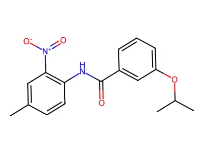 N-(4-methyl-2-nitrophenyl)-3-(propan-2-yloxy)benzamide structure