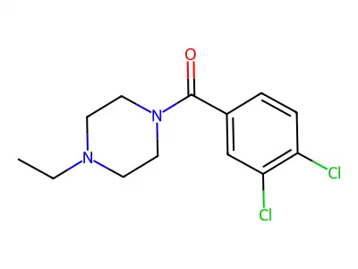 1-(3,4-Dichlorobenzoyl)-4-ethylpiperazine structure