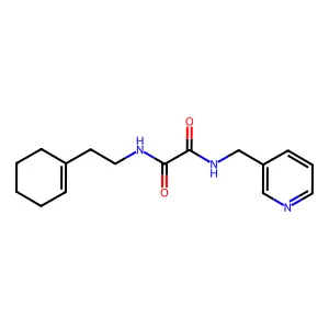 N1-(2-(cyclohex-1-en-1-yl)ethyl)-N2-(pyridin-3-ylmethyl)oxalamide structure