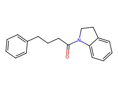 1-(2,3-Dihydroindol-1-yl)-4-phenylbutan-1-one structure