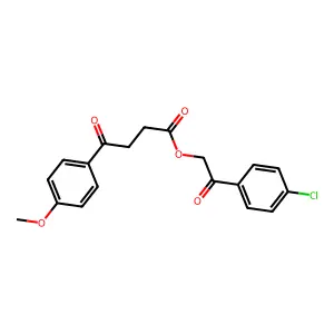2-(4-Chlorophenyl)-2-oxoethyl 4-(4-methoxyphenyl)-4-oxobutanoate structure