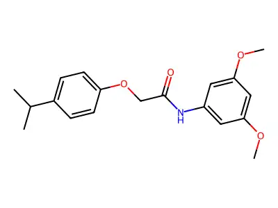 N-(3,5-dimethoxyphenyl)-2-(4-propan-2-ylphenoxy)acetamide structure