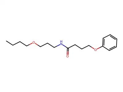 N-(3-butoxypropyl)-4-phenoxybutanamide structure
