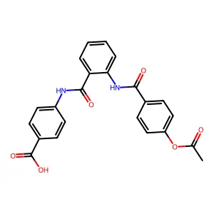 4-[[2-[(4-acetyloxybenzoyl)amino]benzoyl]amino]benzoic Acid structure