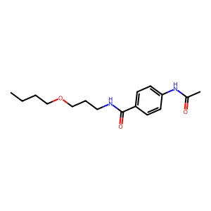 4-acetamido-N-(3-butoxypropyl)benzamide structure