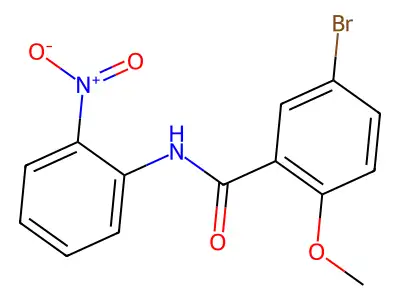 5-bromo-2-methoxy-N-(2-nitrophenyl)benzamide structure