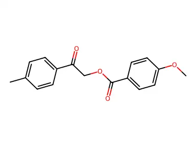 2-(4-Methylphenyl)-2-oxoethyl 4-methoxybenzoate structure