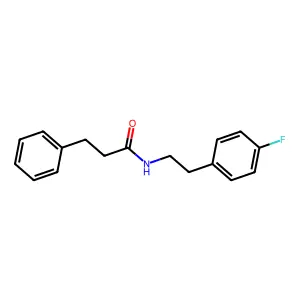N-[2-(4-氟苯基)乙基]-3-苯基丙酰胺 structure