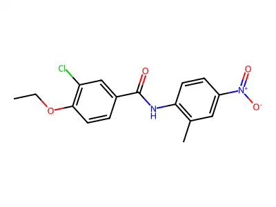 3-chloro-4-ethoxy-N-(2-methyl-4-nitrophenyl)benzamide structure